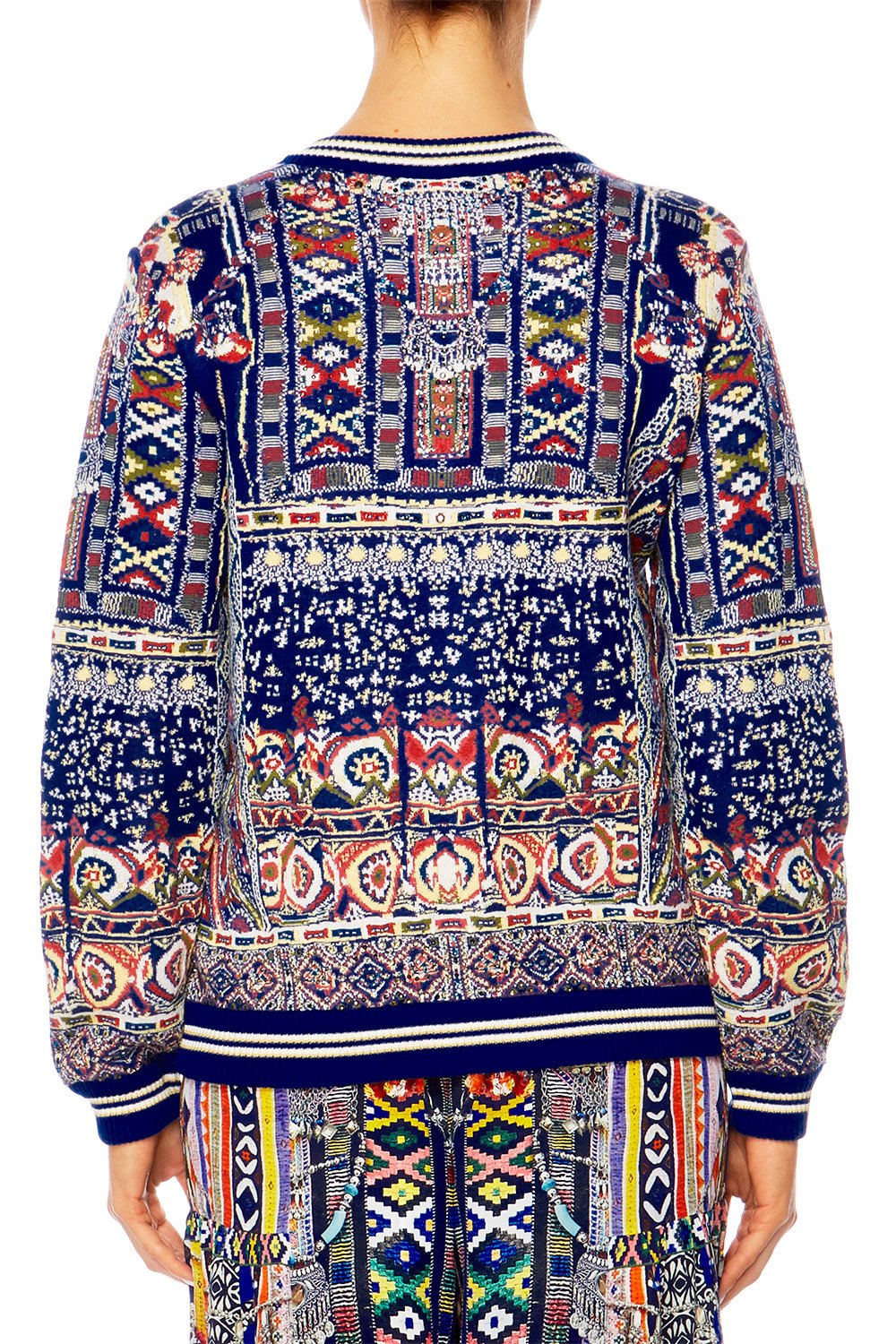 WHERE YOULL FIND ME JACQUARD BOMBER