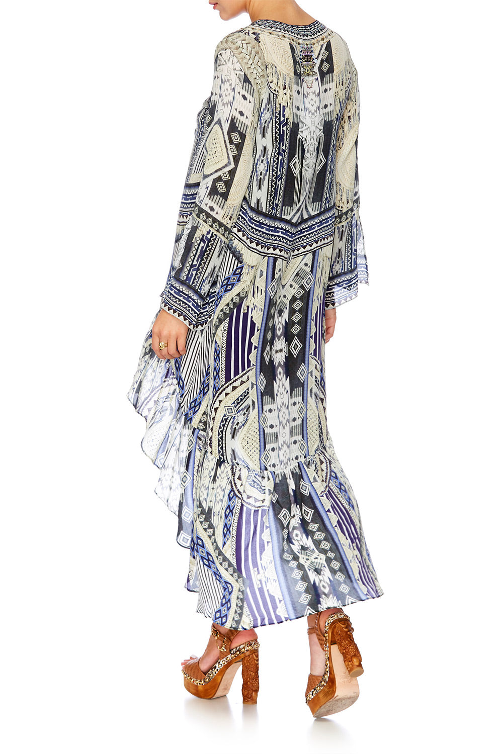 TIE THE KNOT SHORT DRESS W HIGH LOW HEM