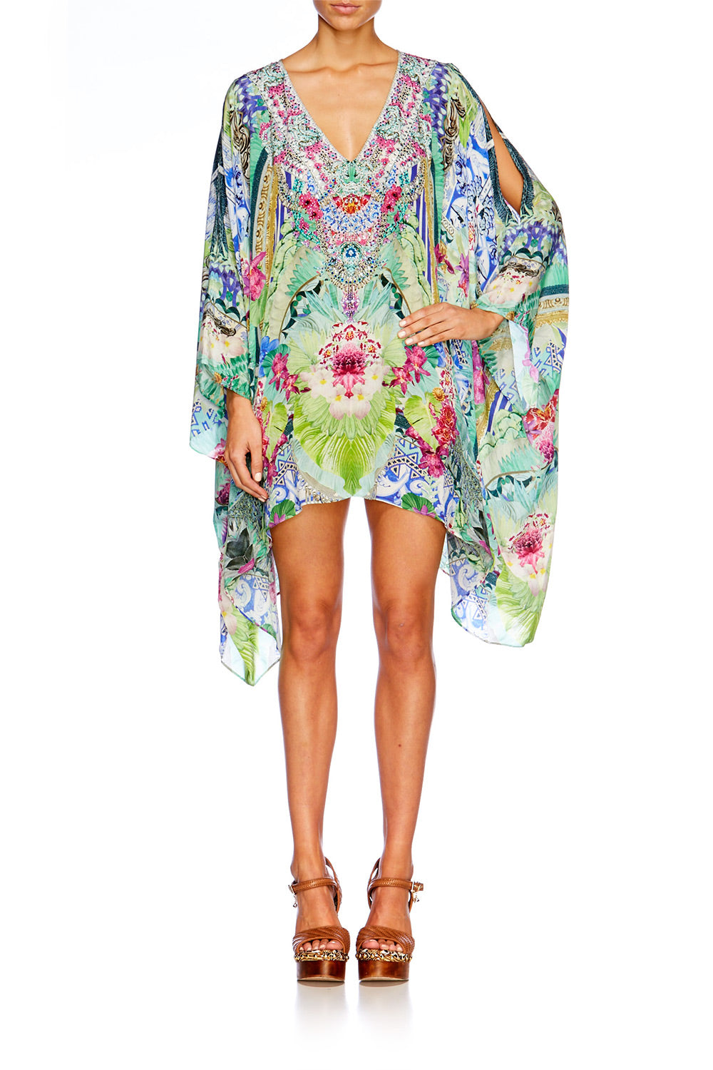 BAHIA BLISS SPLIT FRONT SHORT KAFTAN