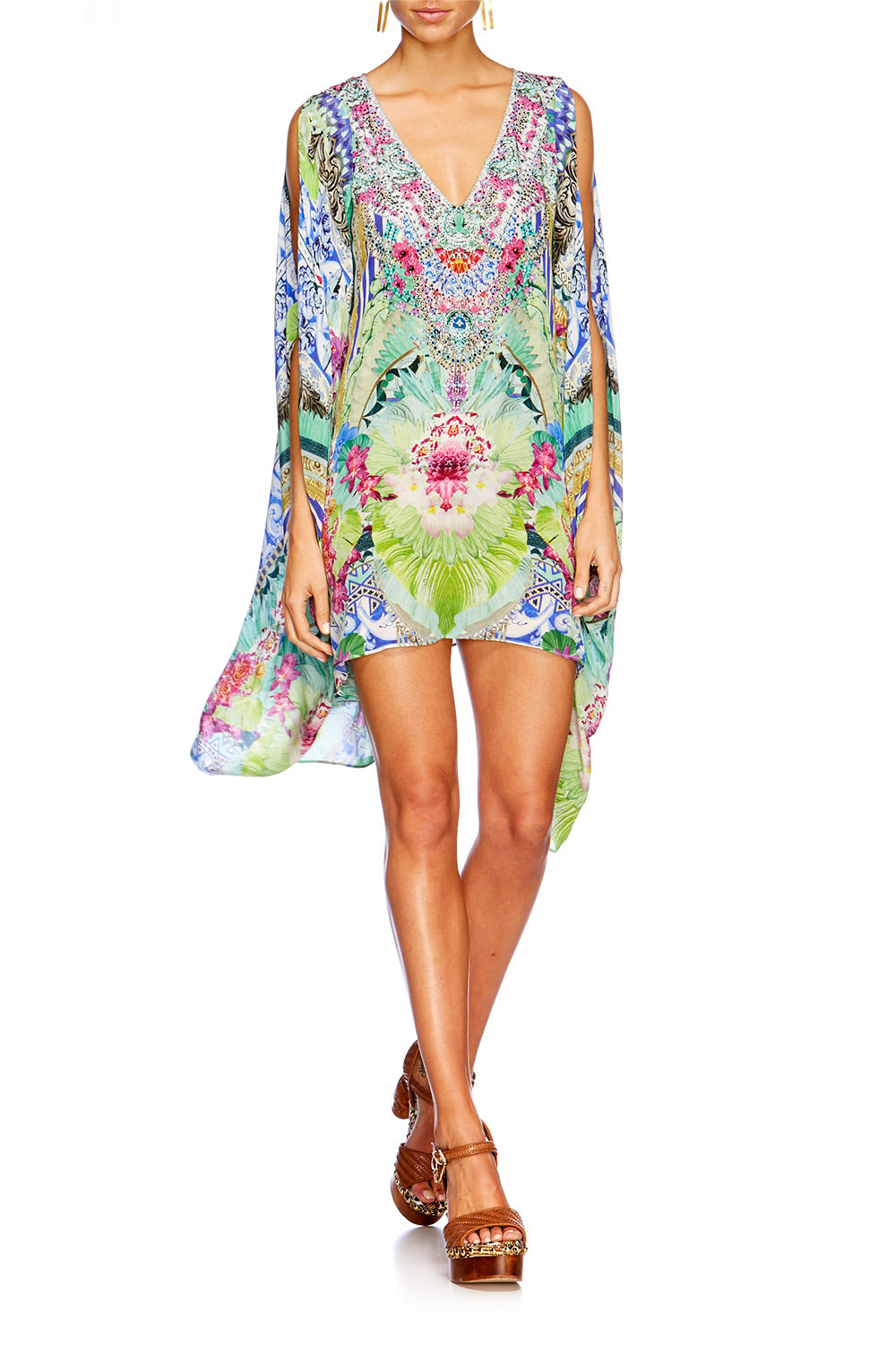 BAHIA BLISS SPLIT FRONT SHORT KAFTAN