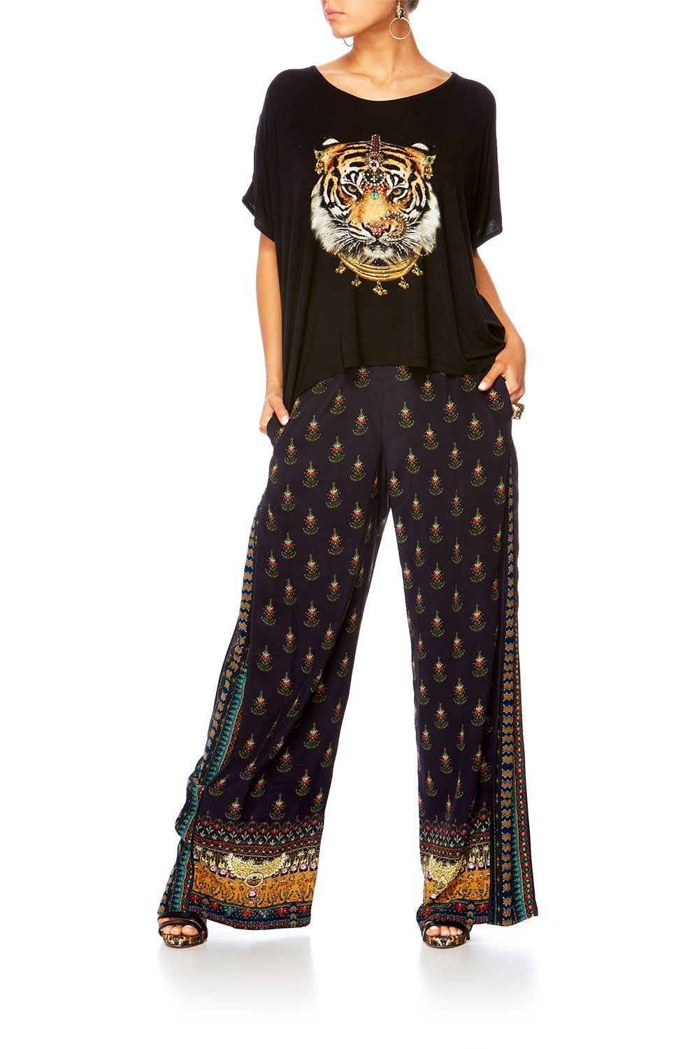 BLISS OF BOHEMIA PANTS W SIDE SPLIT