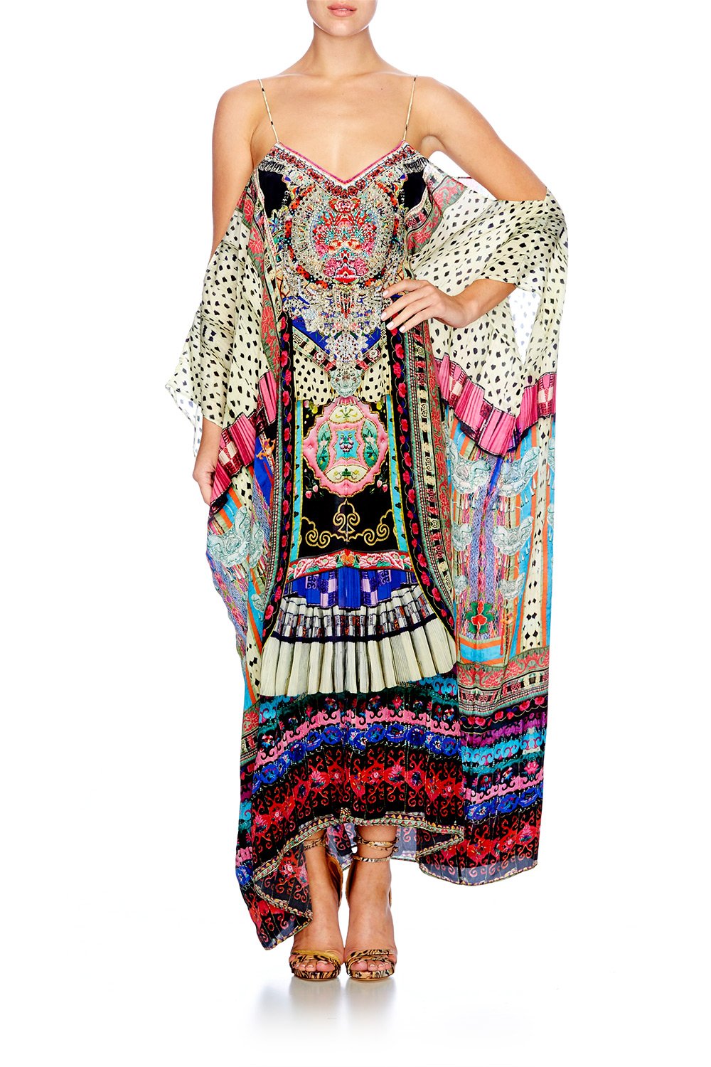 ABOUT A GIRL SHOESTRING STRAP KAFTAN