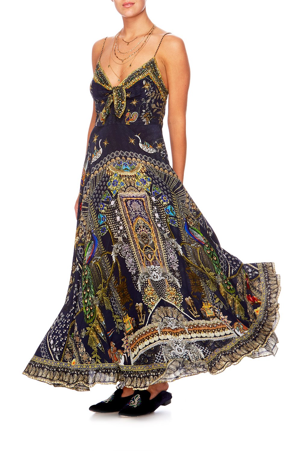 CHILDREN OF THE WORLD LONG DRESS W TIE FRONT