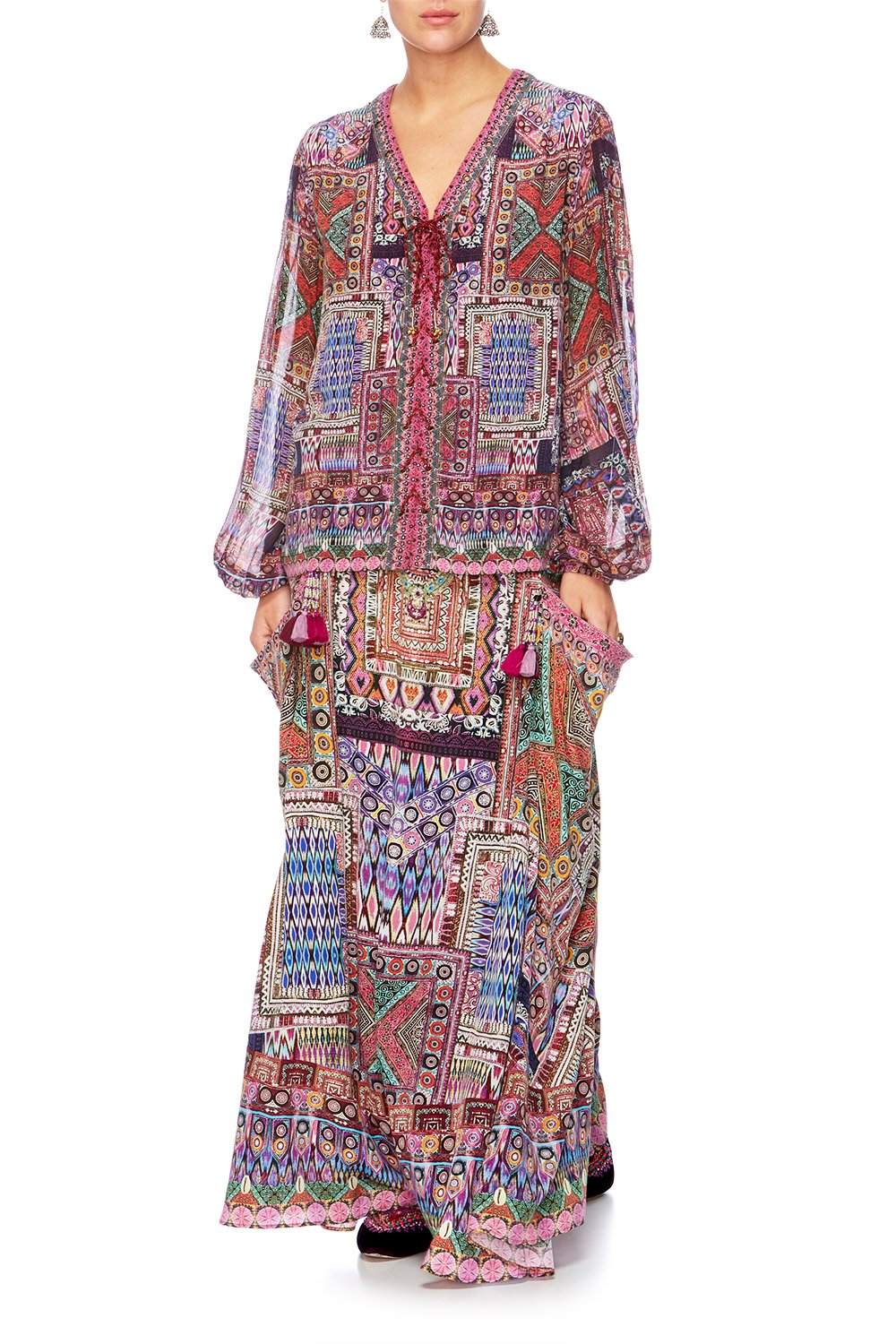 THE JAIPUR FOUR A LINE FRILL DRESS