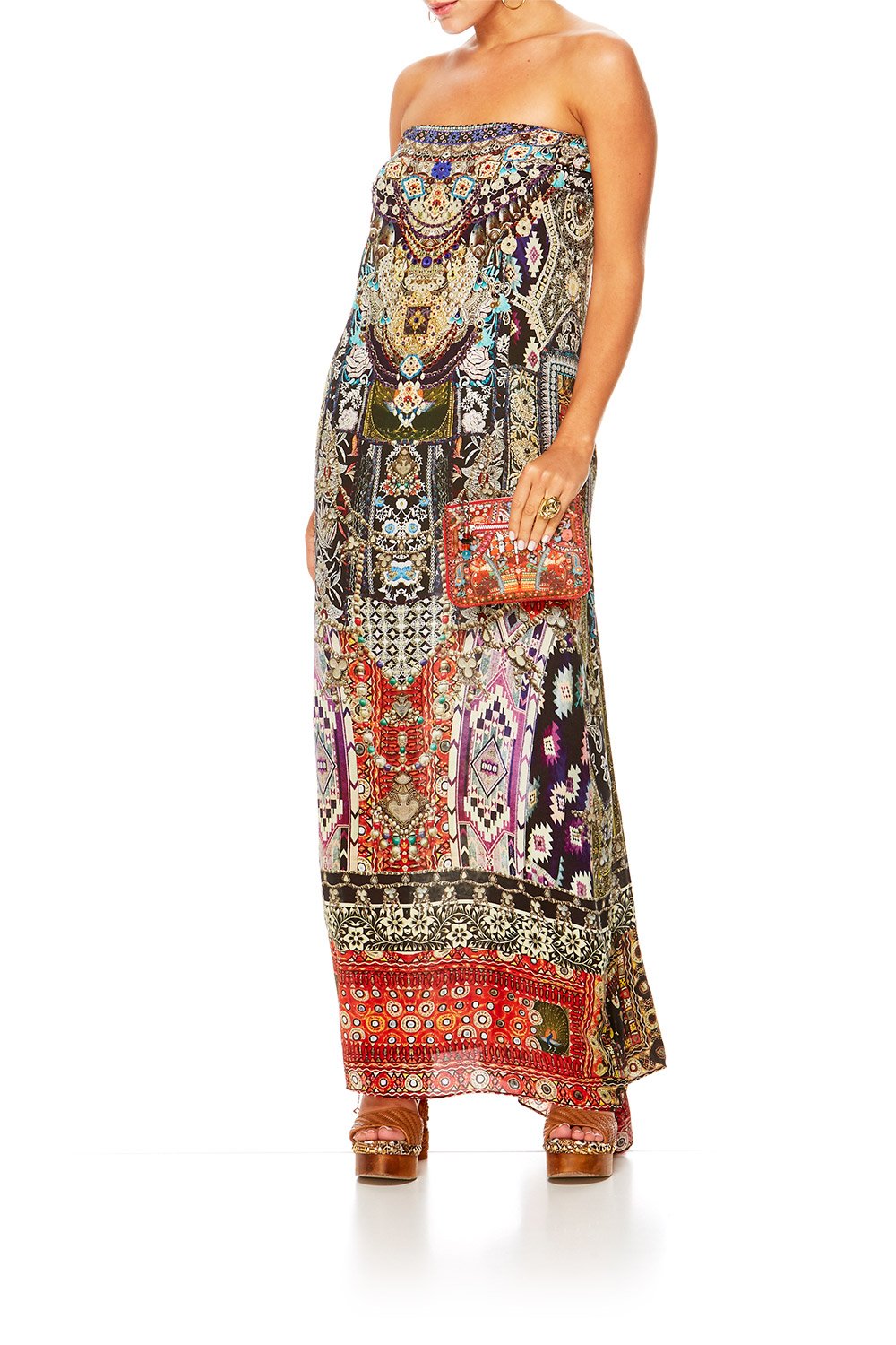 CAMILLA JAGGIS KINGDOM ROUND NECK KAFTAN
