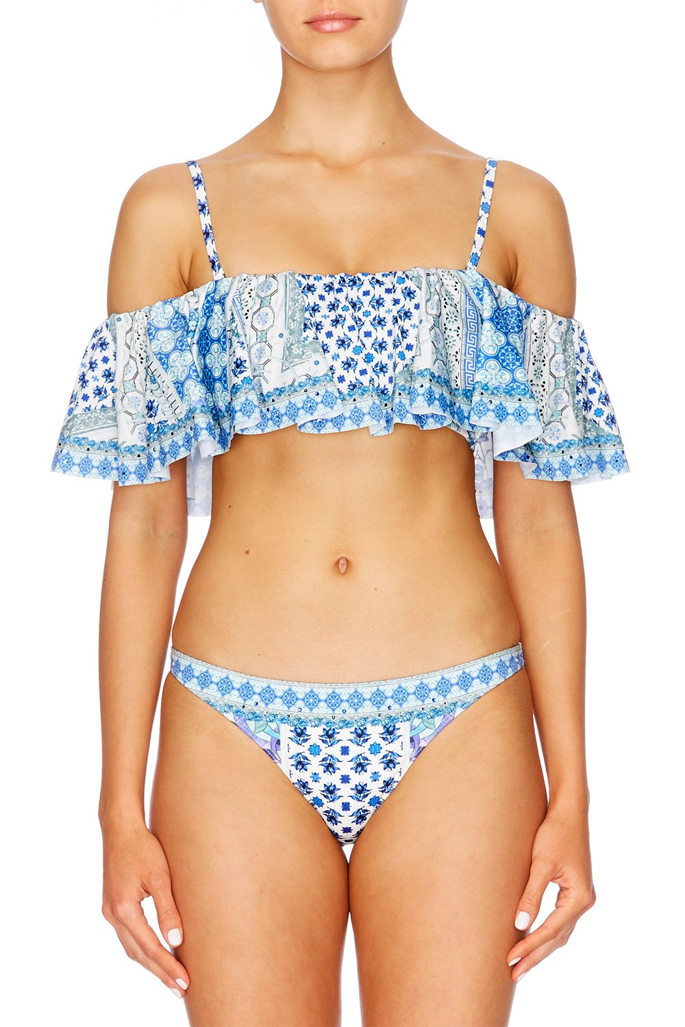 SALVADOR SUMMER RUFFLE BANDEAU BIKINI