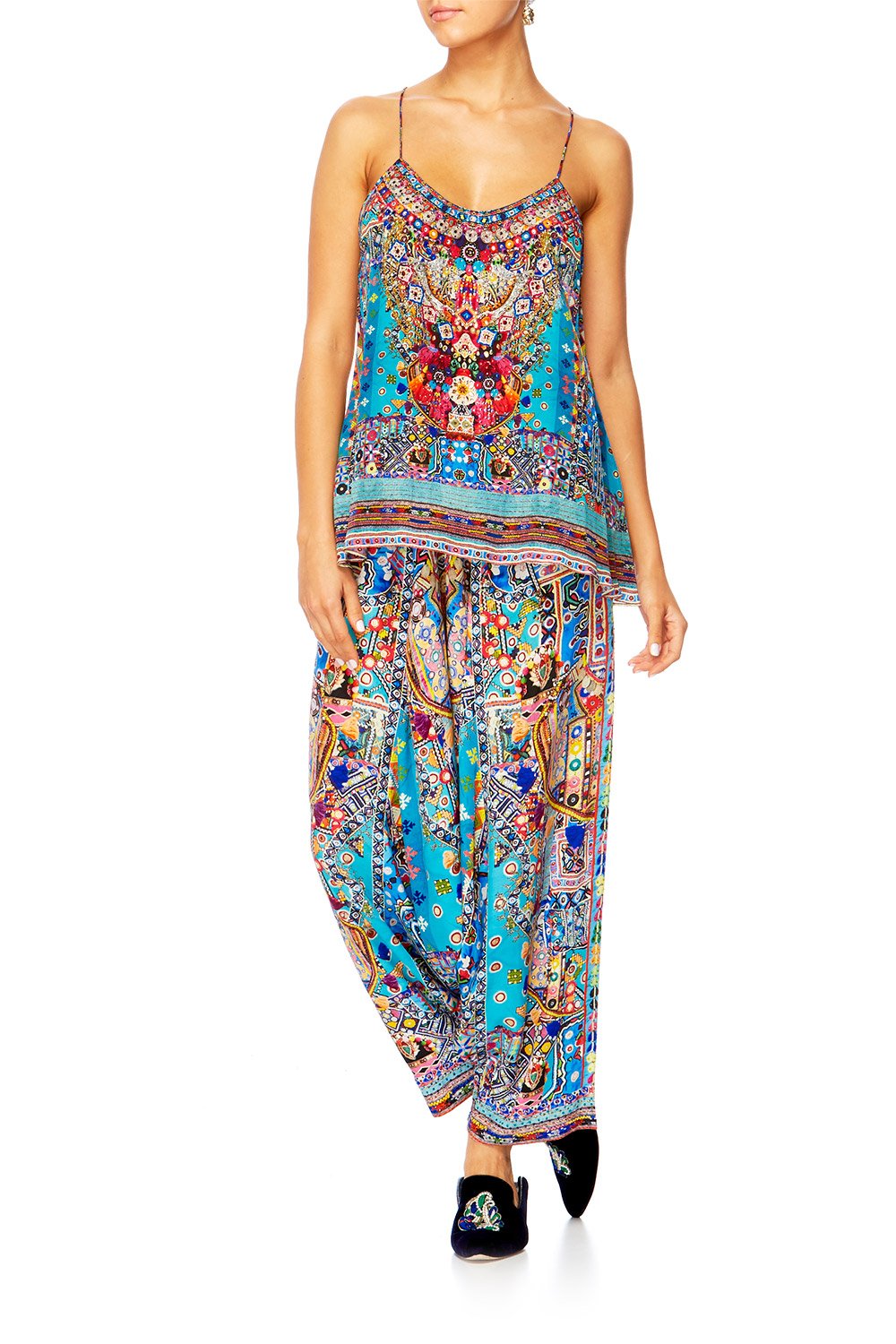 CANVAS OF COLOUR T-BACK SHOESTRING STRAP TOP