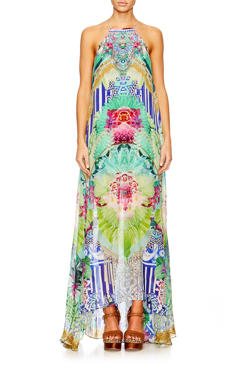 BAHIA BLISS SHEER OVERLAY DRESS