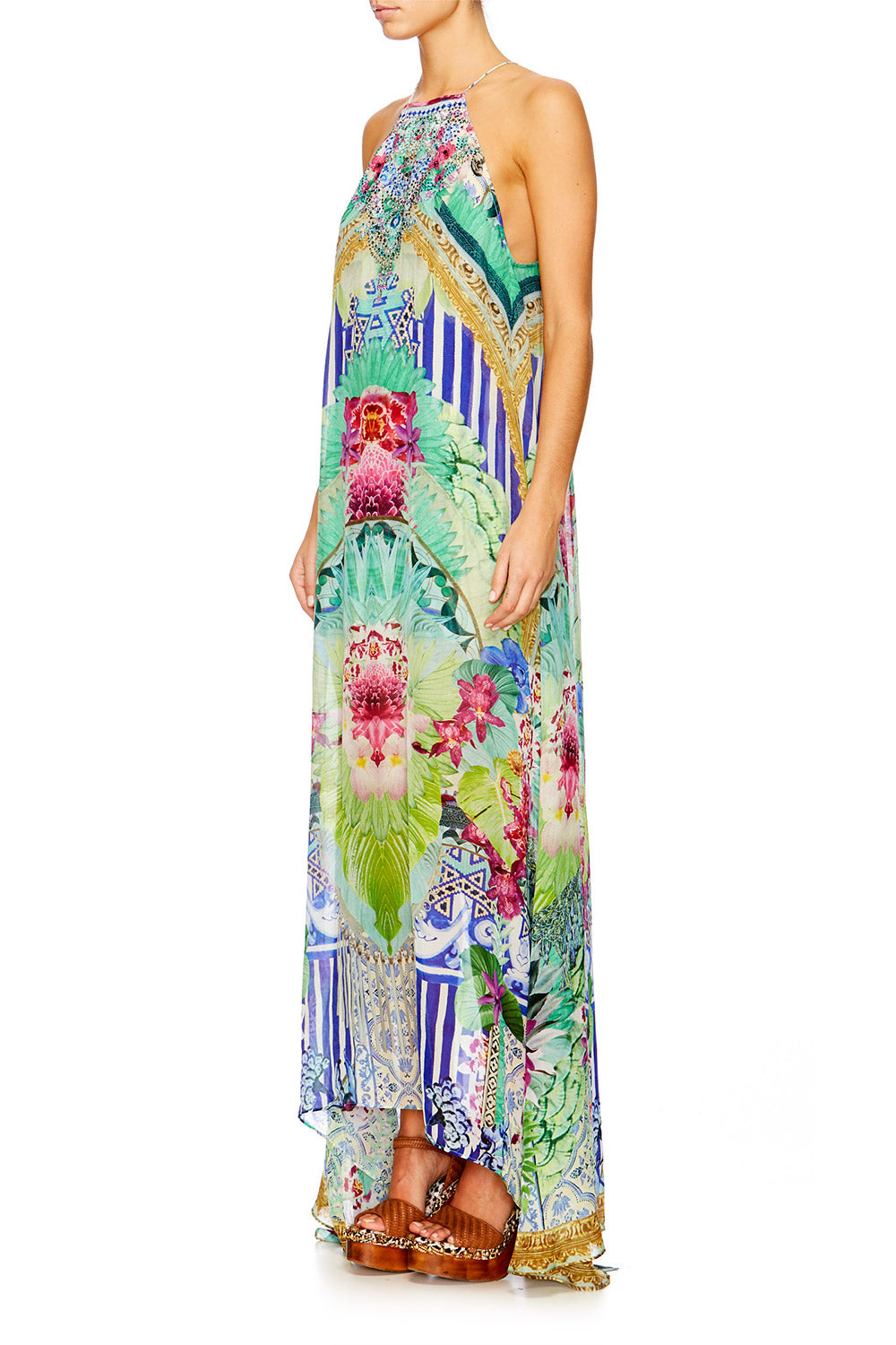 BAHIA BLISS SHEER OVERLAY DRESS