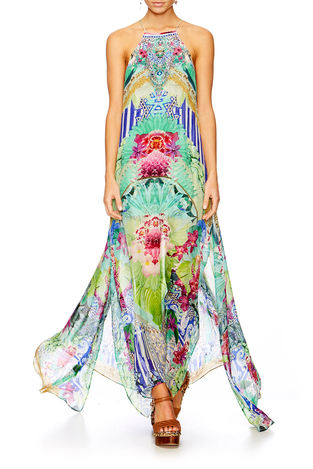 BAHIA BLISS SHEER OVERLAY DRESS