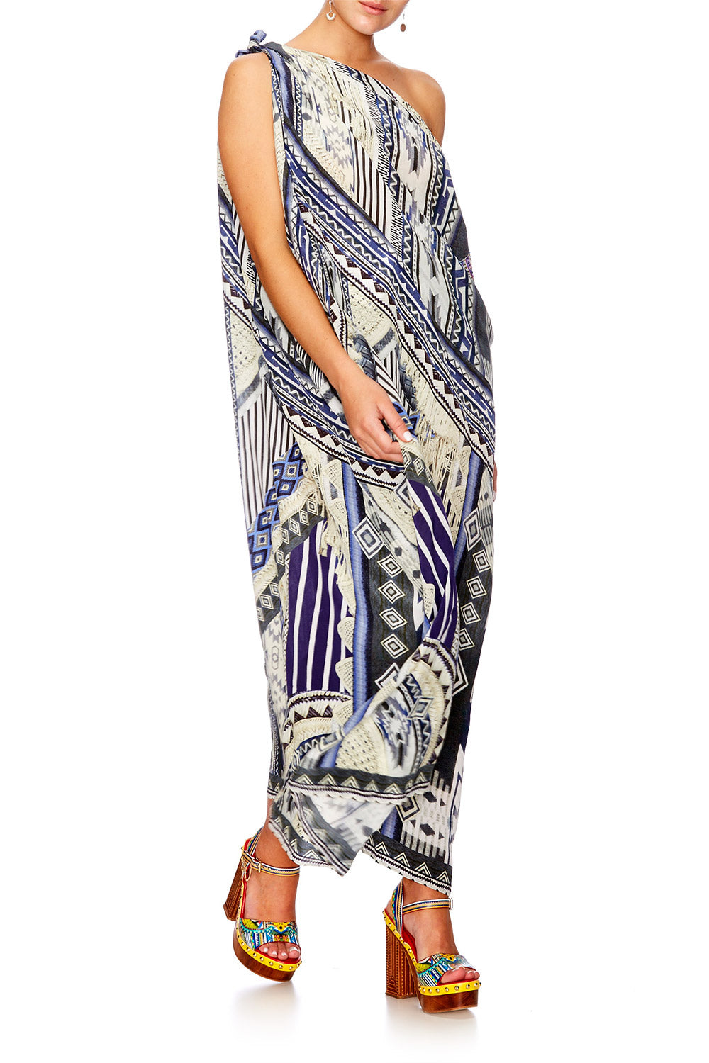 TIE THE KNOT ROUND NECK KAFTAN