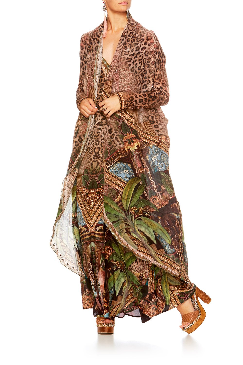 THE GYPSY LOUNGE LONG CASUAL JACKET W POCKETS