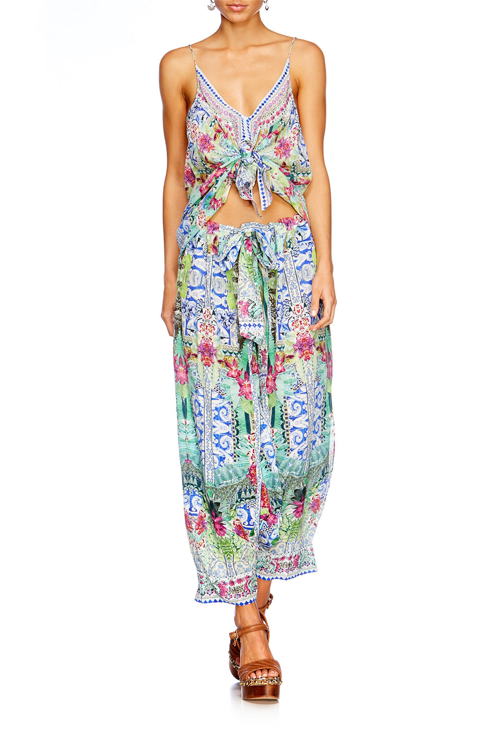 BAHIA BLISS HAREM PANTS W SIDE SPLIT