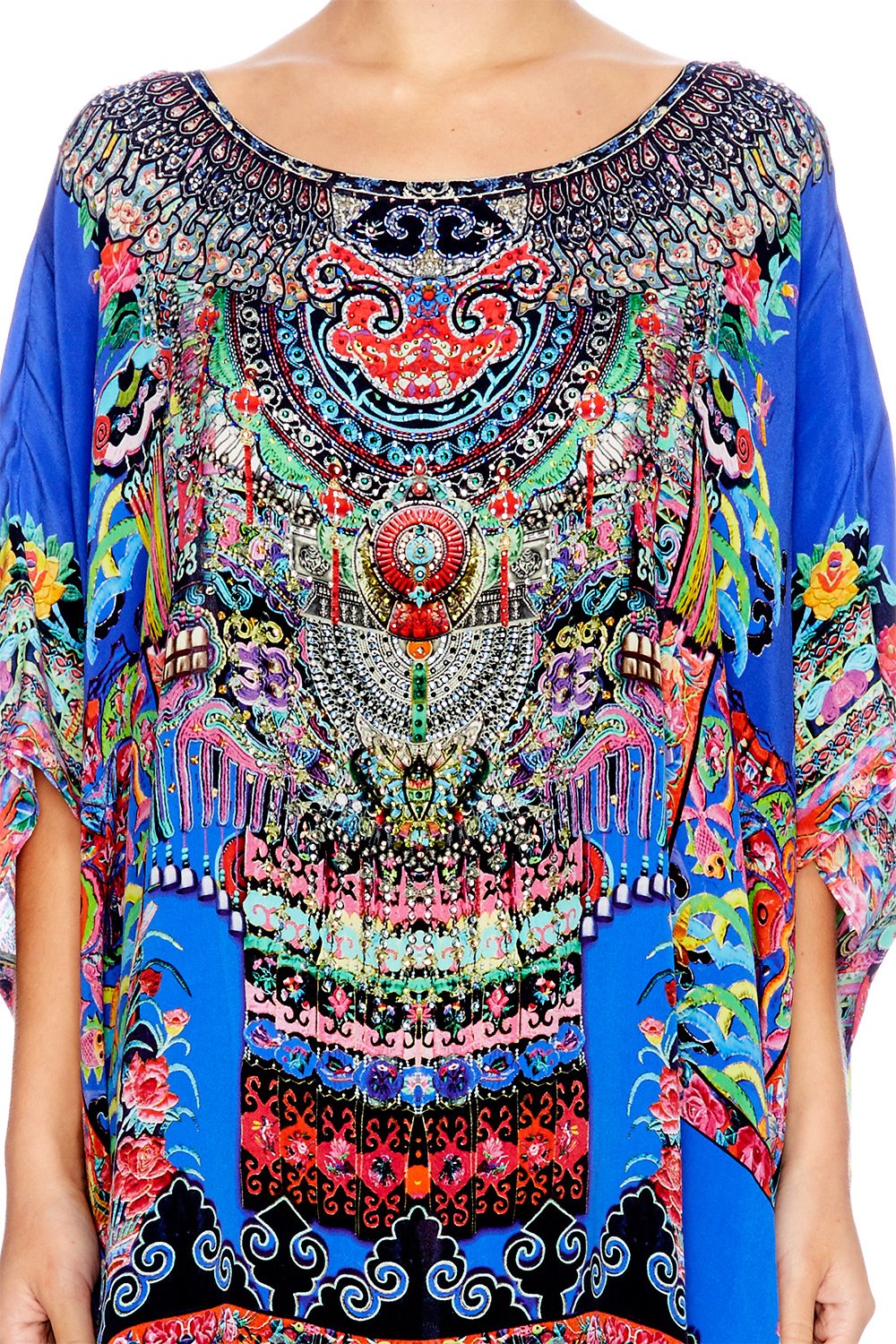 PRETTY PRECESSION SHORT ROUND NECK KAFTAN