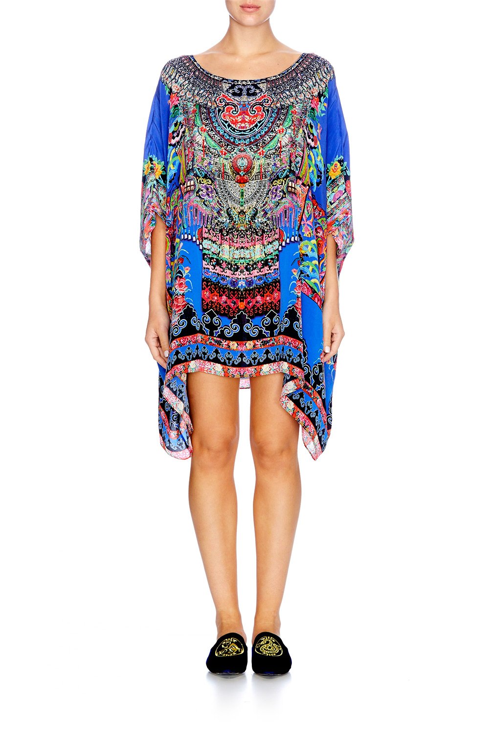 PRETTY PRECESSION SHORT ROUND NECK KAFTAN