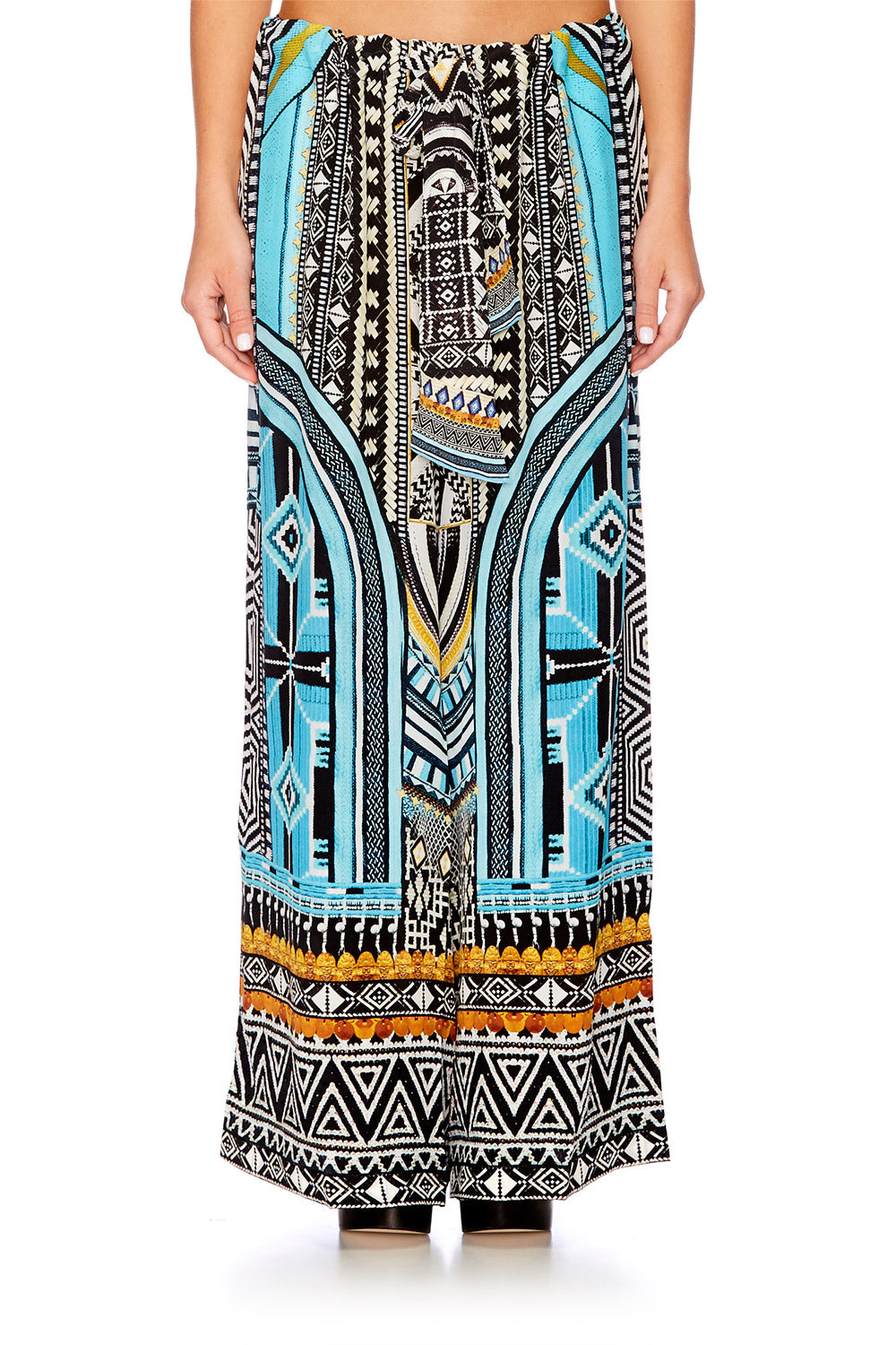 RUNAWAY READY LOUNGE TROUSER W TIE WAIST