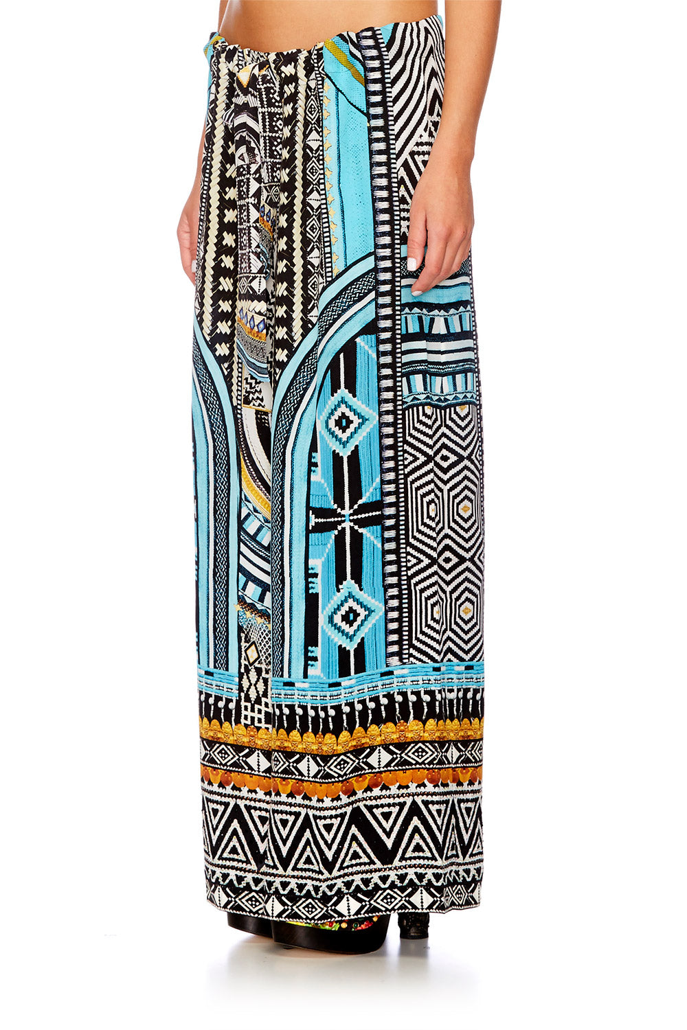 RUNAWAY READY LOUNGE TROUSER W TIE WAIST