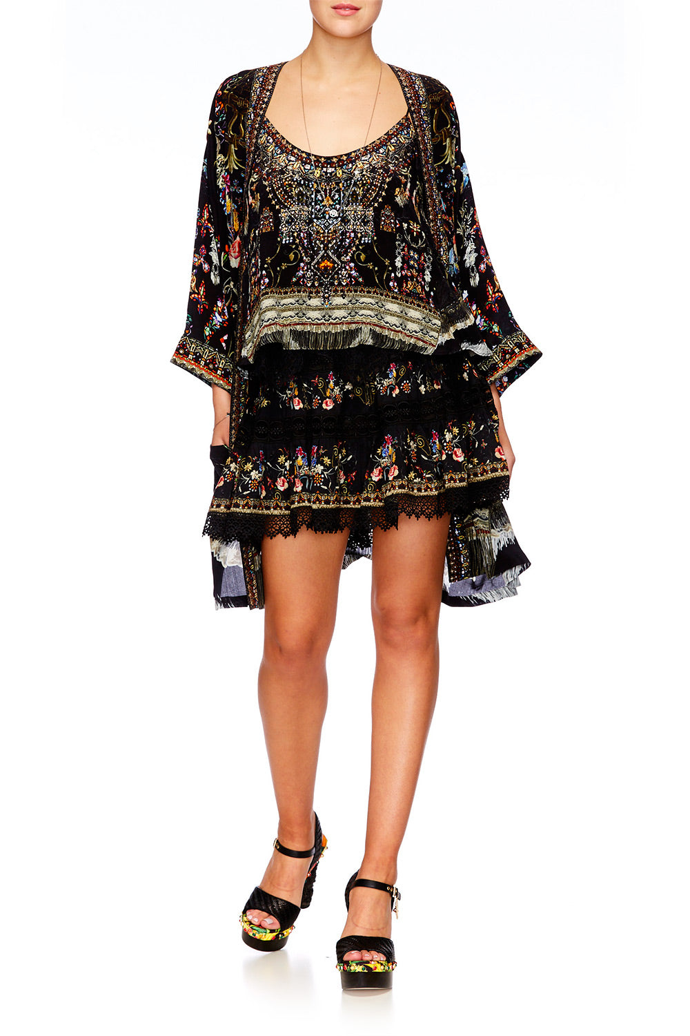 DANCING IN THE DARK SHORT FRILL HEM SKIRT