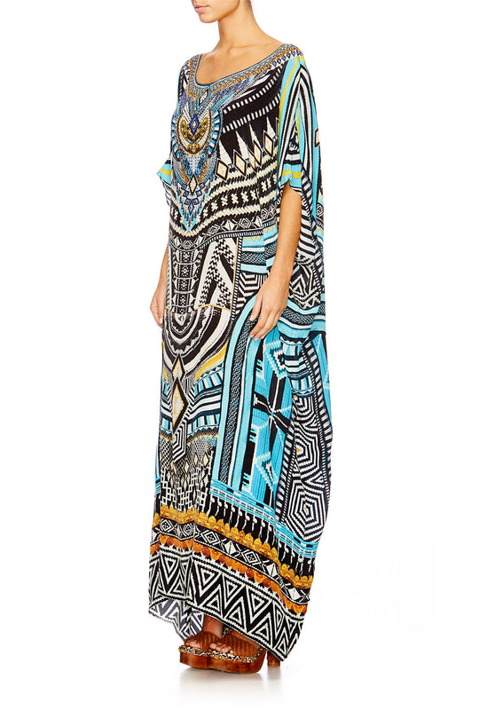 ROUND NECK KAFTAN SUNDOWNERS IN SICILY