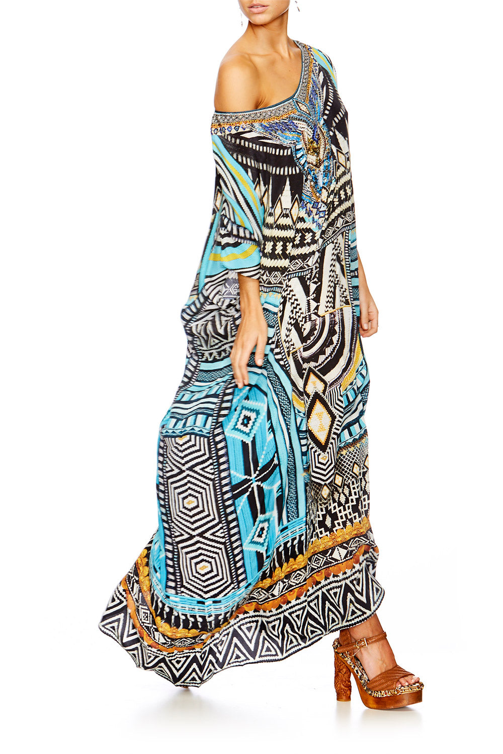 SHORT ROUND NECK KAFTAN SUNDOWNERS