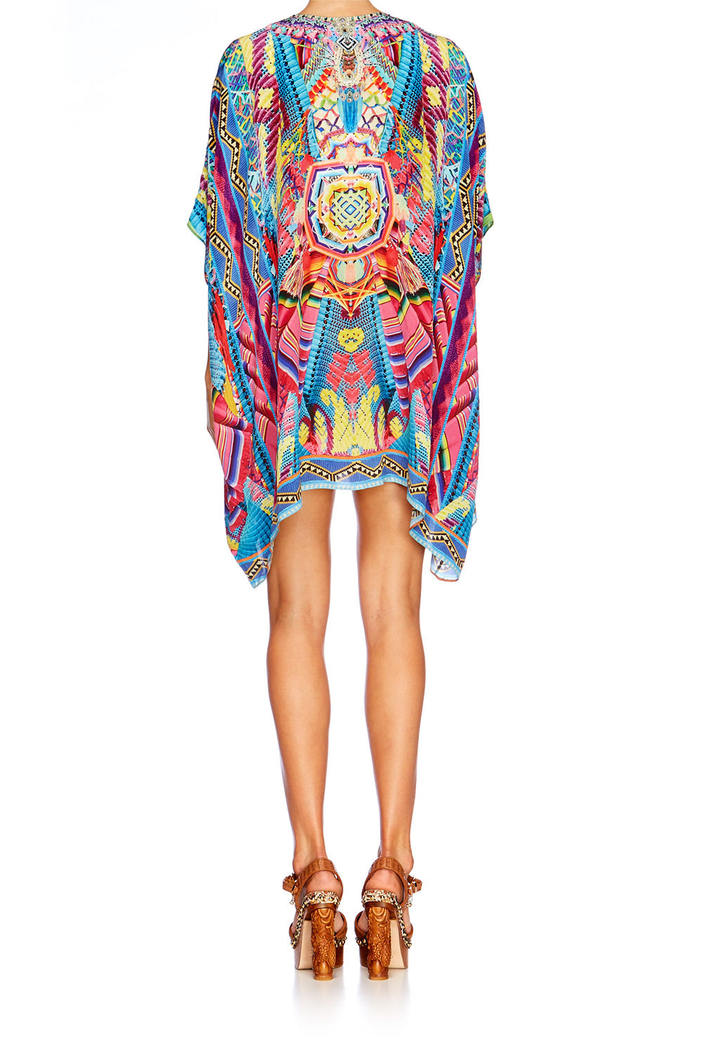 MS MOCHILLA RECTANGULAR V NECK KAFTAN
