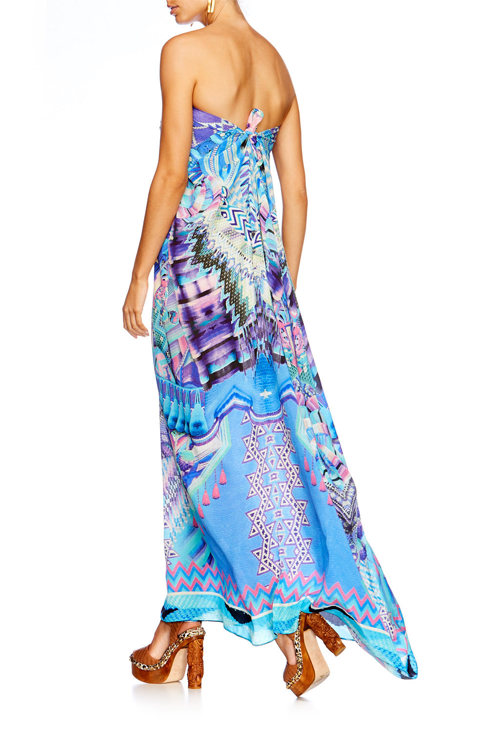 THREADS OF COSMOS ROUND NECK KAFTAN