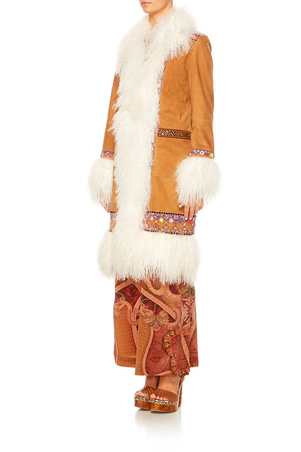 FAMILY GATHERING SHEARLING COAT