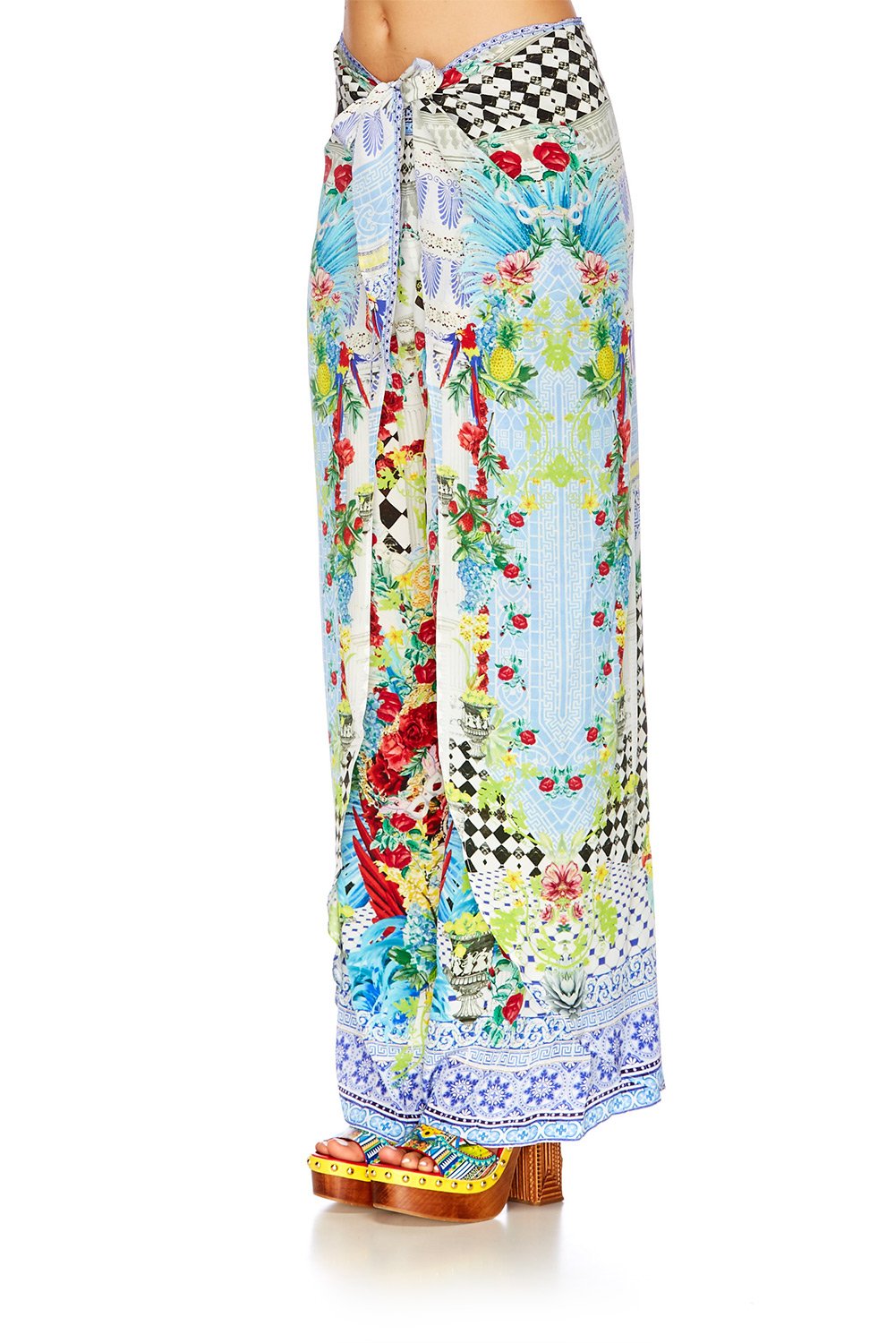 MASKING MADNESS LOOSE TROUSER WITH TIE FRONT