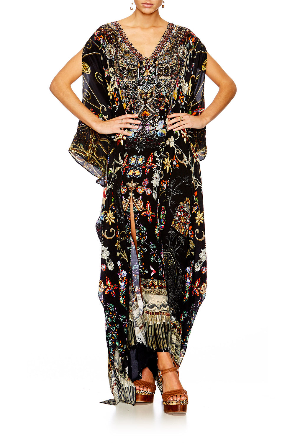 DANCING IN THE DARK SLIT FRONT & SLEEVE KAFTAN