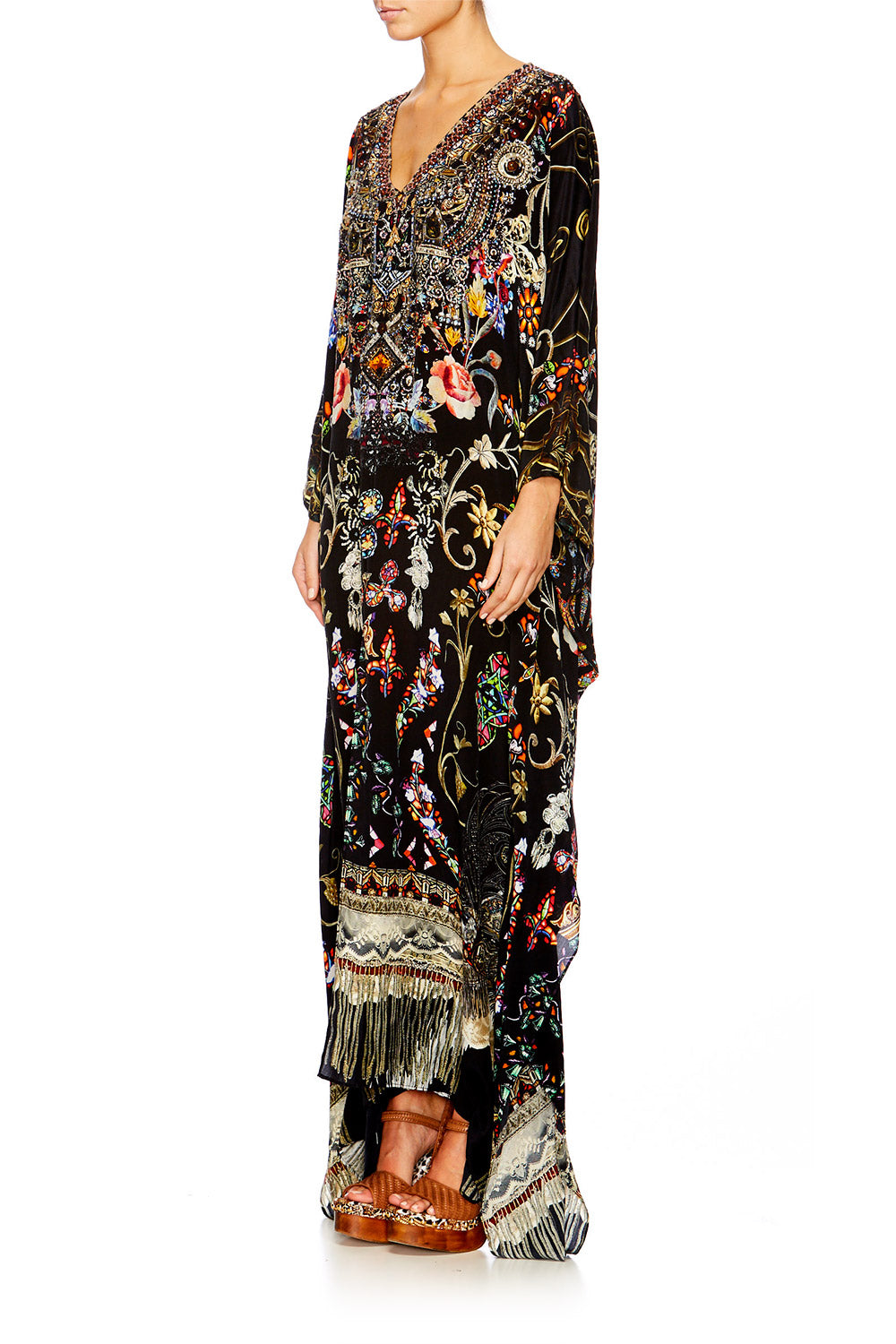 DANCING IN THE DARK SLIT FRONT & SLEEVE KAFTAN