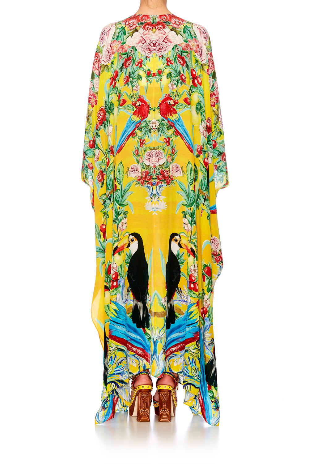 LOVE BIRDS SLIT FRONT & SLEEVE KAFTAN