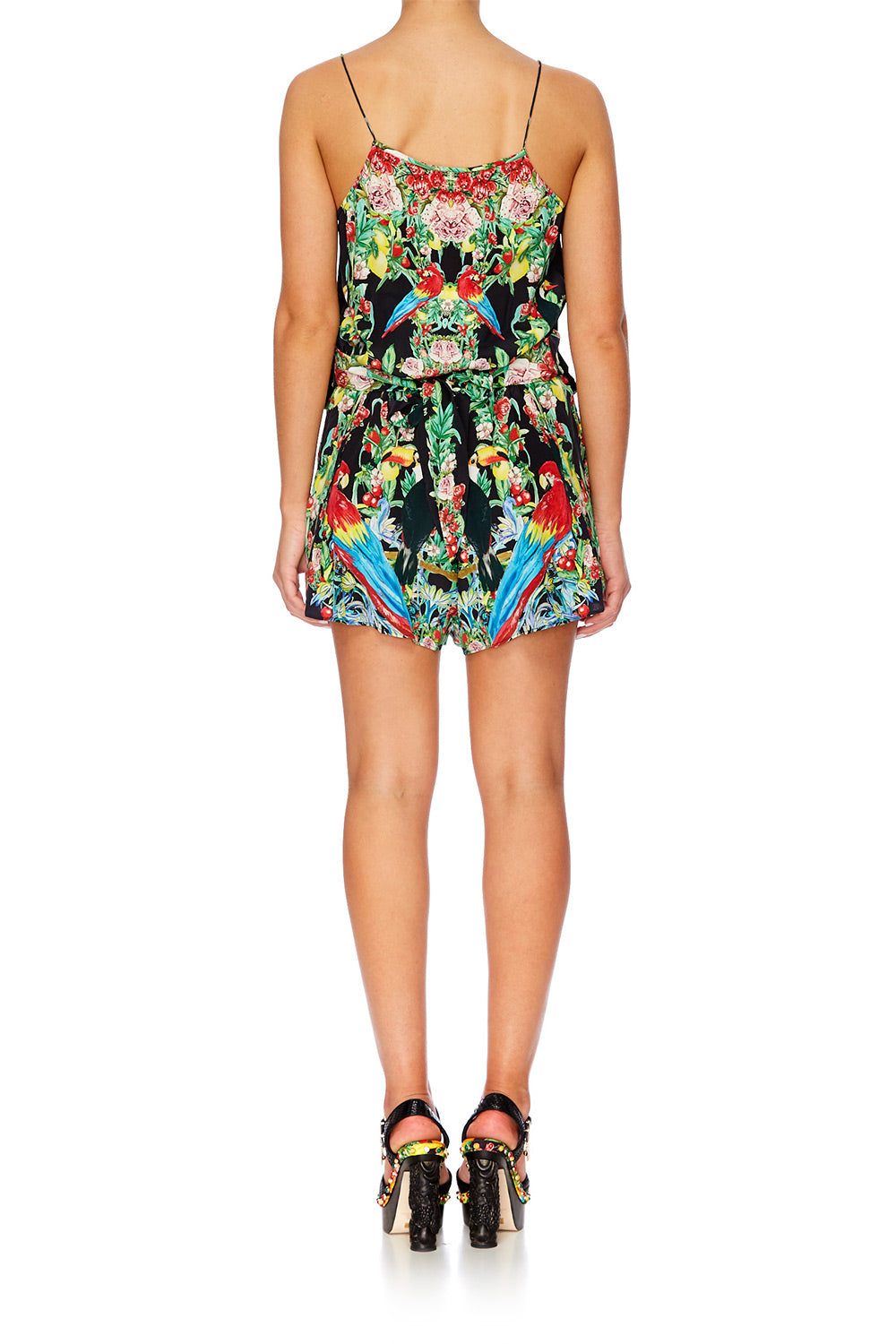 TOUCAN PLAY SHOESTRING STRAP PLAYSUIT