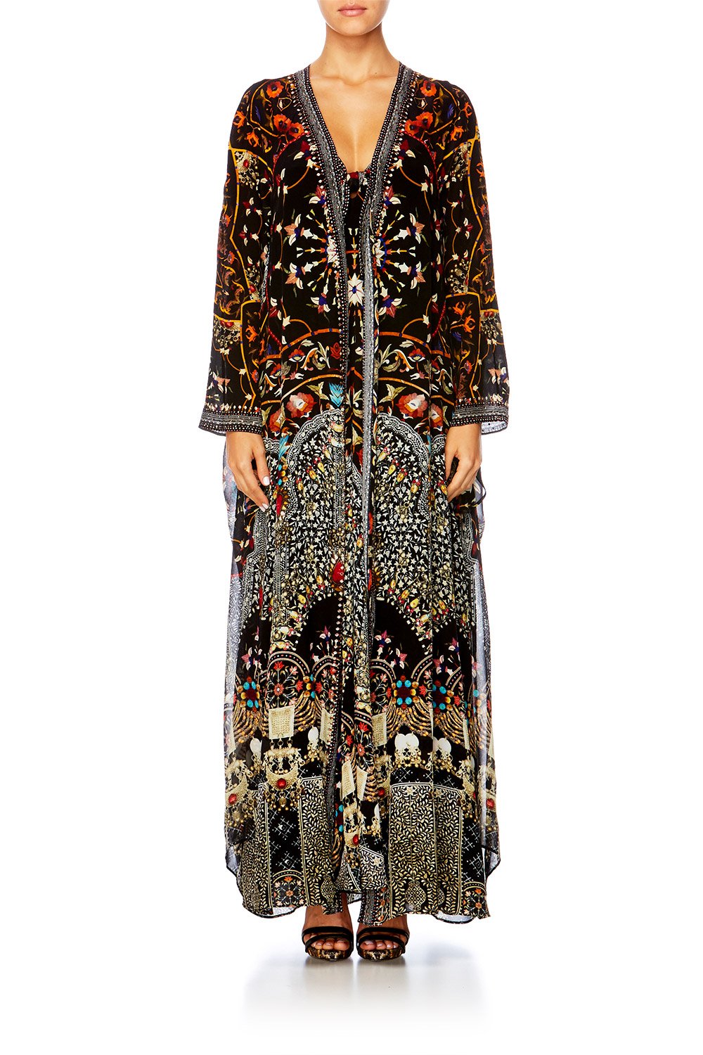 CHAMBER OF REFLECTIONS V-NECK OVERLAY WITH TIE WAIST