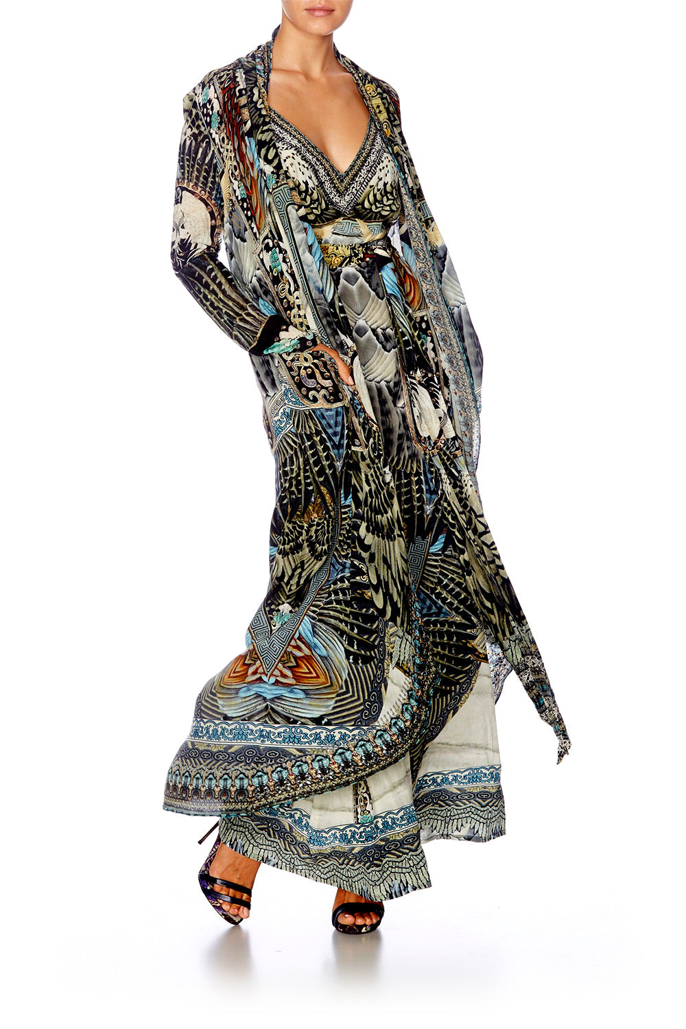 GIRL ON THE WING LONG CASUAL JACKET