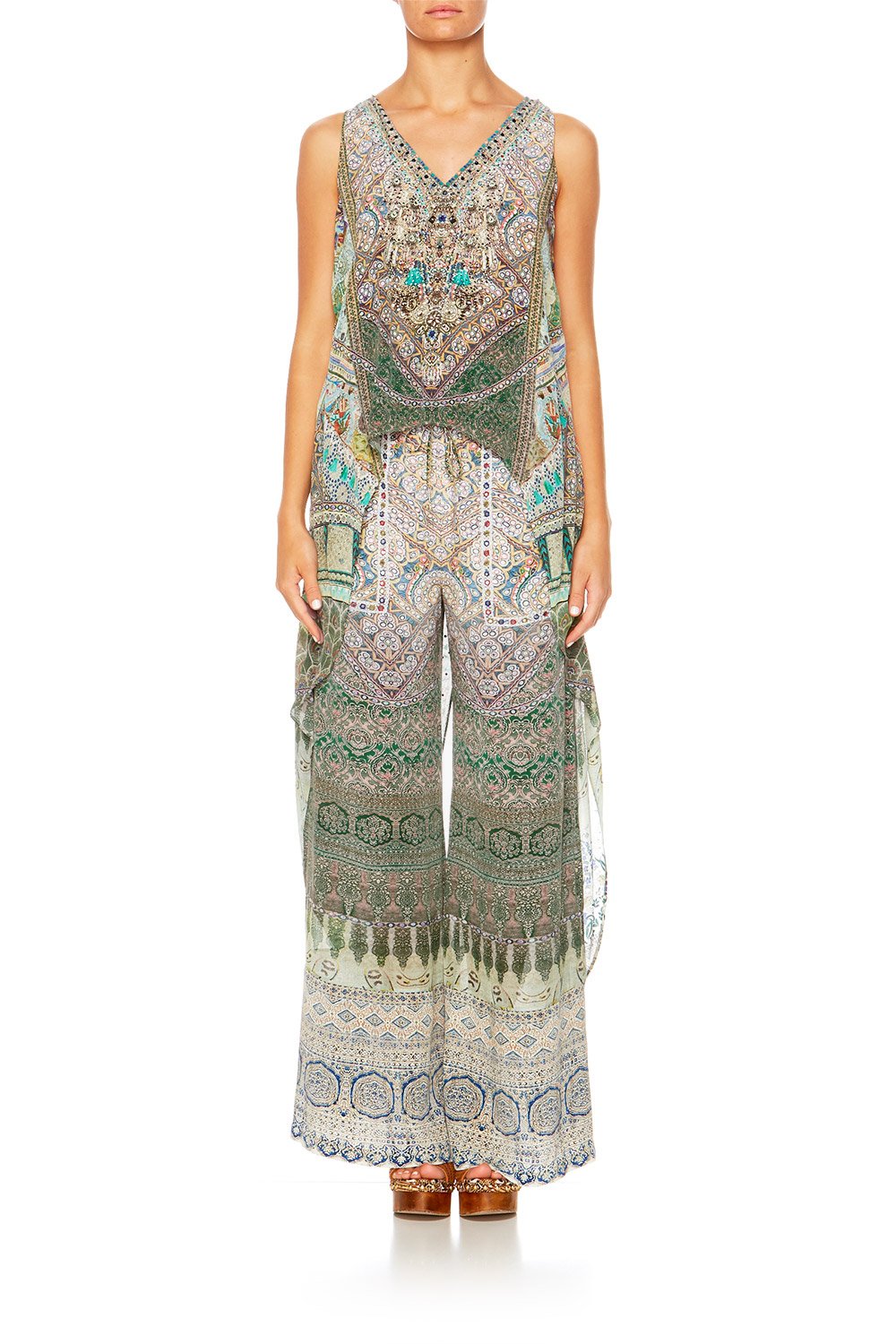 MAMAS HOME HIGH LOW CROSS OVERLAY TOP