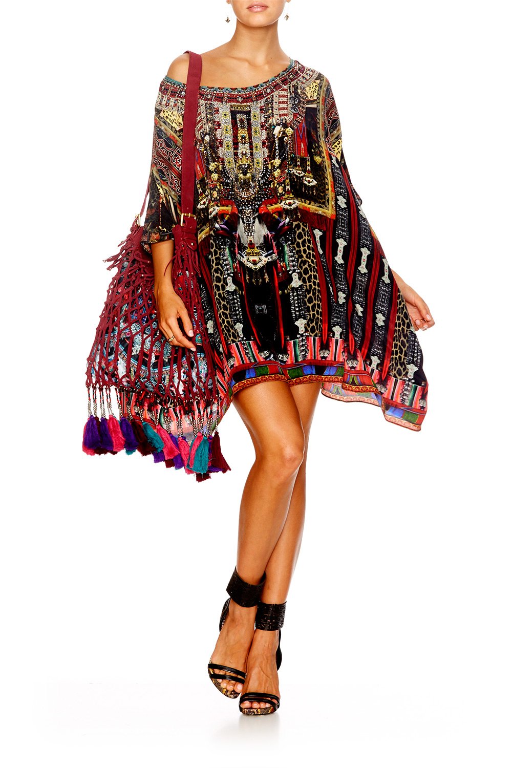 IN A DALAI DAZE SHORT ROUND NECK KAFTAN
