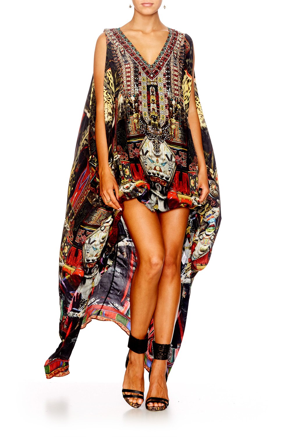 IN A DALAI DAZE SPLIT FRONT & SLEEVE KAFTAN