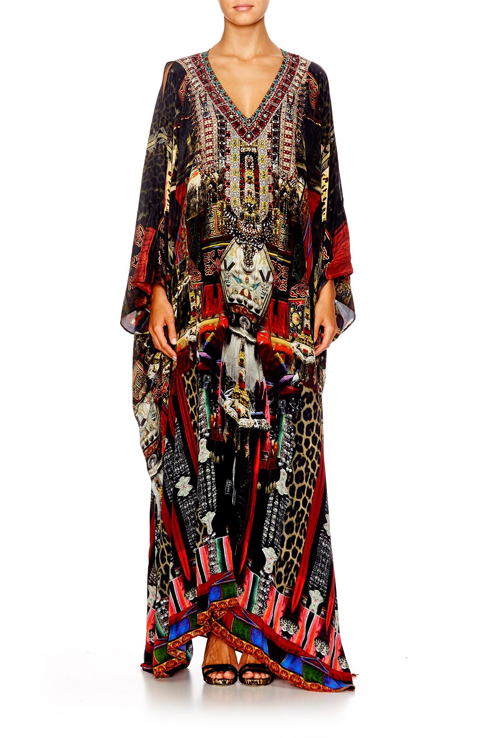 IN A DALAI DAZE SPLIT FRONT & SLEEVE KAFTAN