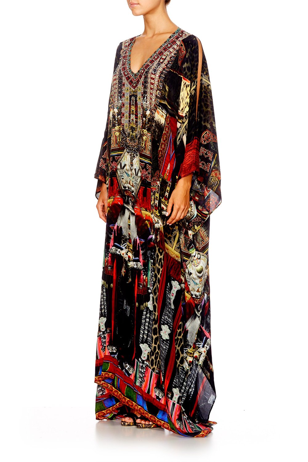 IN A DALAI DAZE SPLIT FRONT & SLEEVE KAFTAN