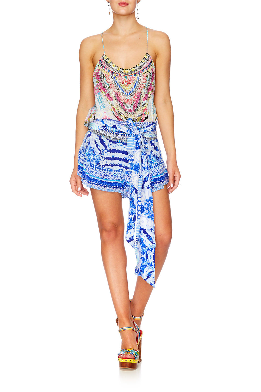 UNDER MY T BACK SHOESTRING TOP