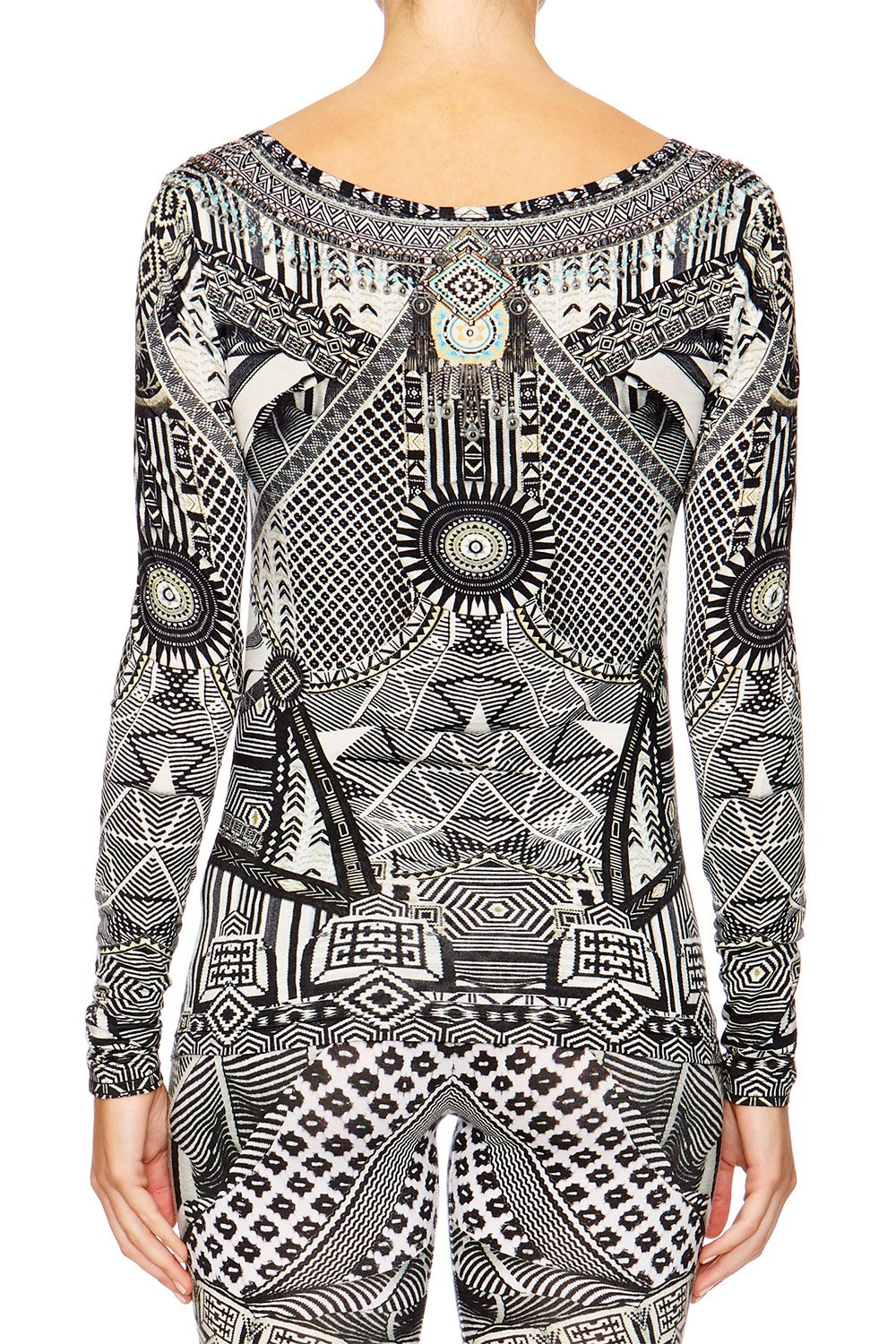 HANGING AROUND LONG SLEEVE TOP