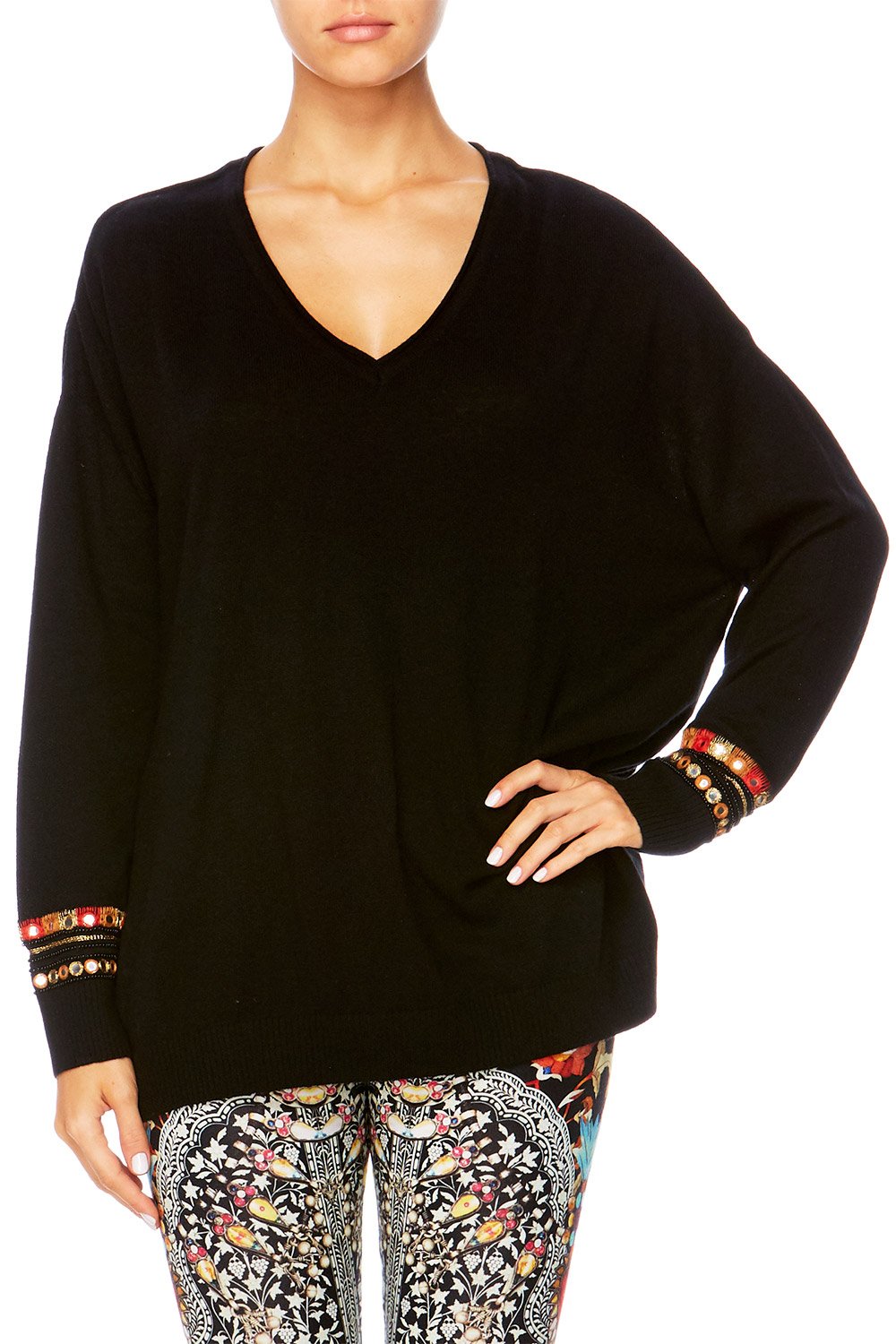 CHAMBER OF REFLECTIONS V-NECK LOOSE FIT JUMPER