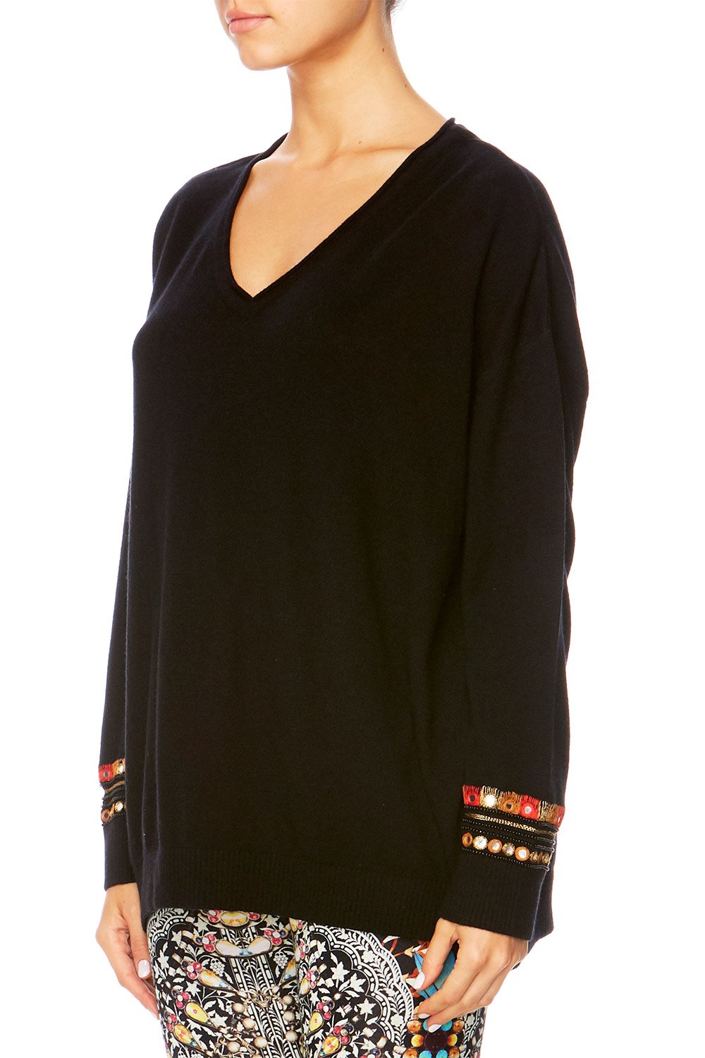 CHAMBER OF REFLECTIONS V-NECK LOOSE FIT JUMPER