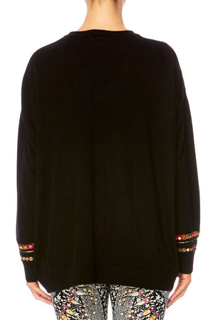 CHAMBER OF REFLECTIONS V-NECK LOOSE FIT JUMPER