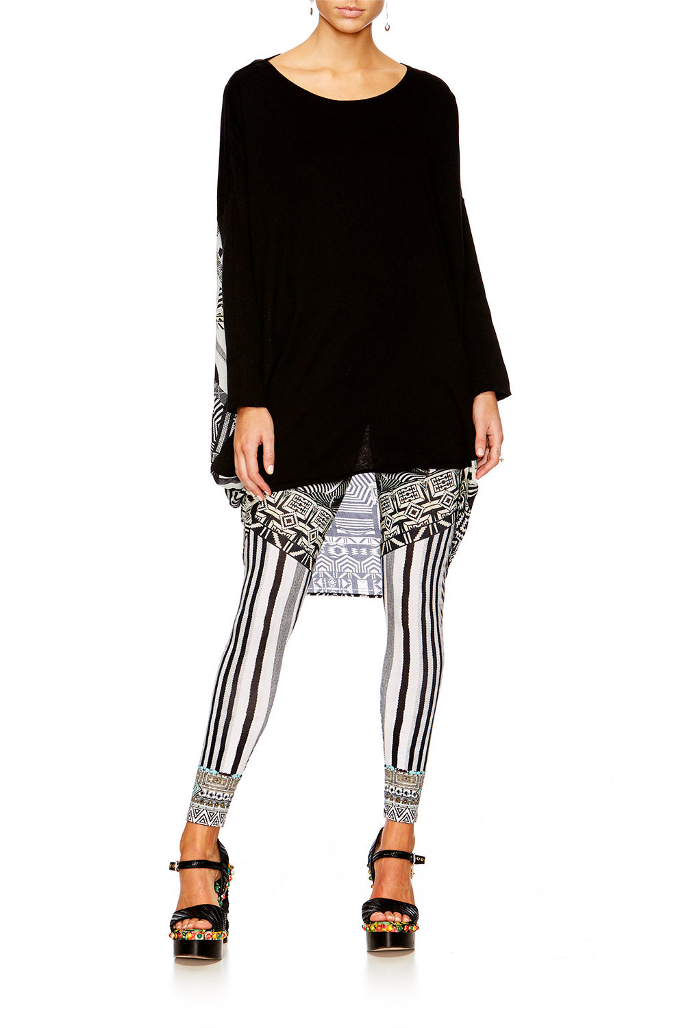 HANGING AROUND LONG SLEEVE JUMPER W PRINT BACK