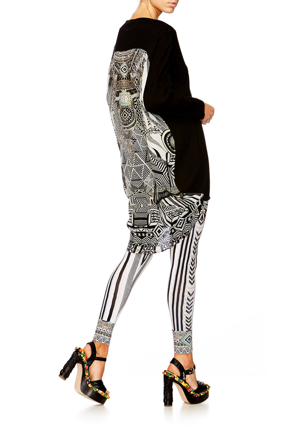 HANGING AROUND LONG SLEEVE JUMPER W PRINT BACK