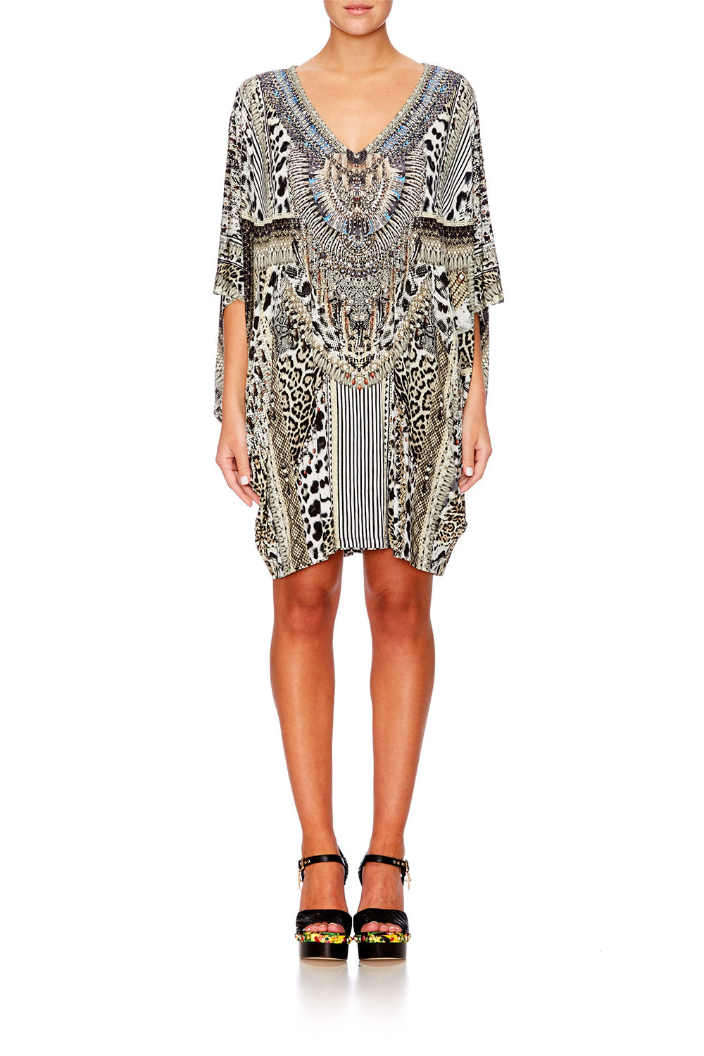 ANIMAL INSTINCT BAT SLEEVE DRESS