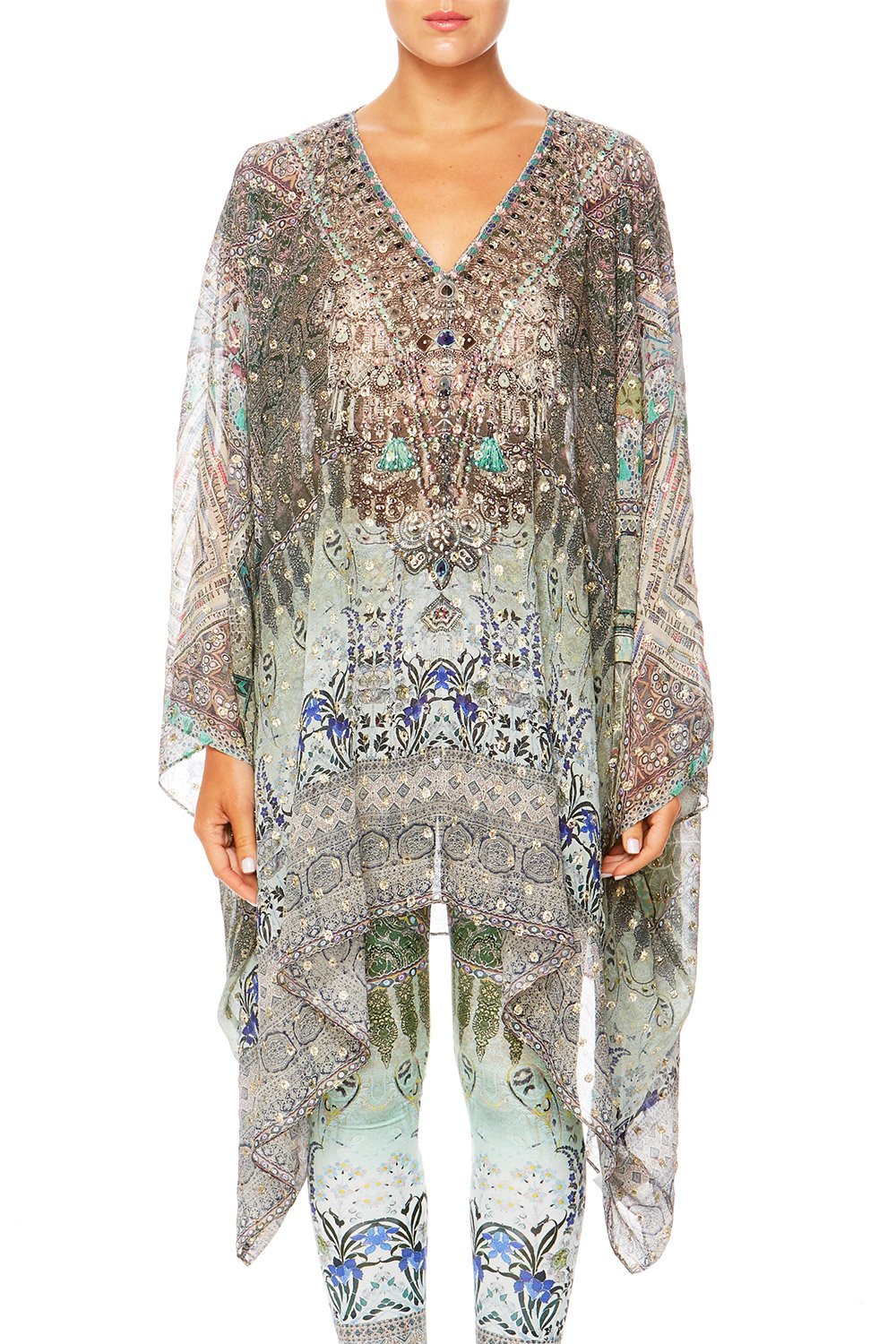 MAMAS HOME SPLIT SHOULDER SHORT KAFTAN