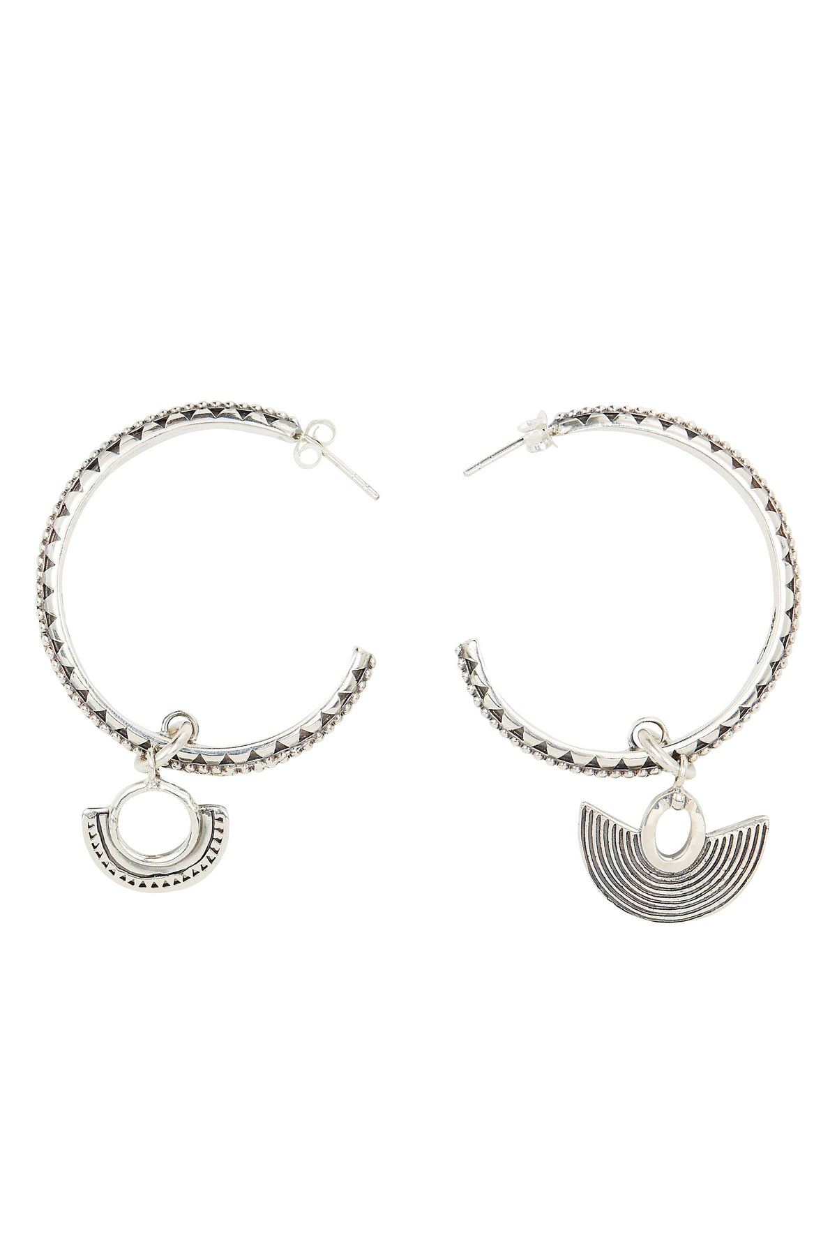SILVER PLATED SMALL HOOP EARRINGS