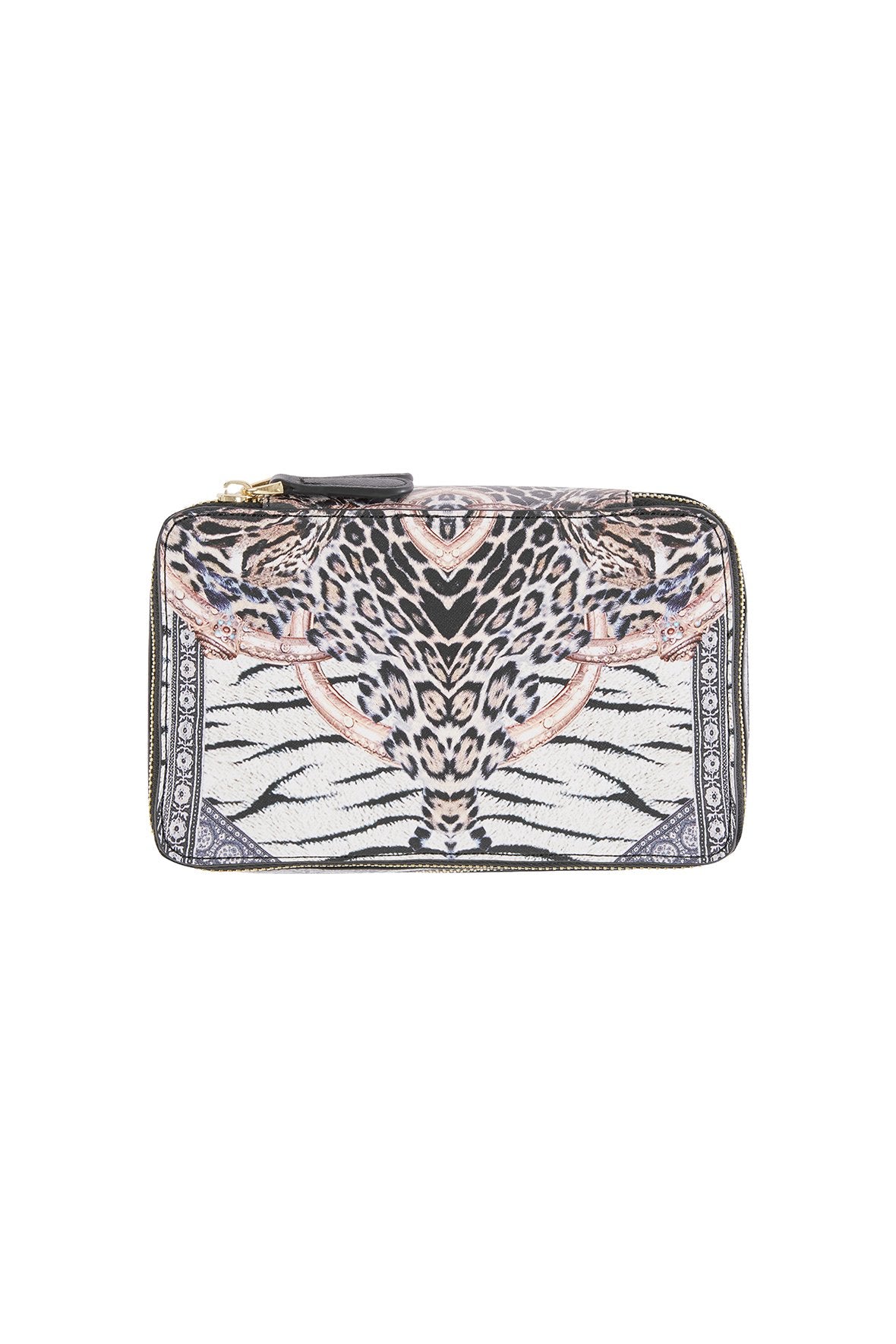 THE BODYGUARD SAFFIANO PRINTED COSMETIC CASE